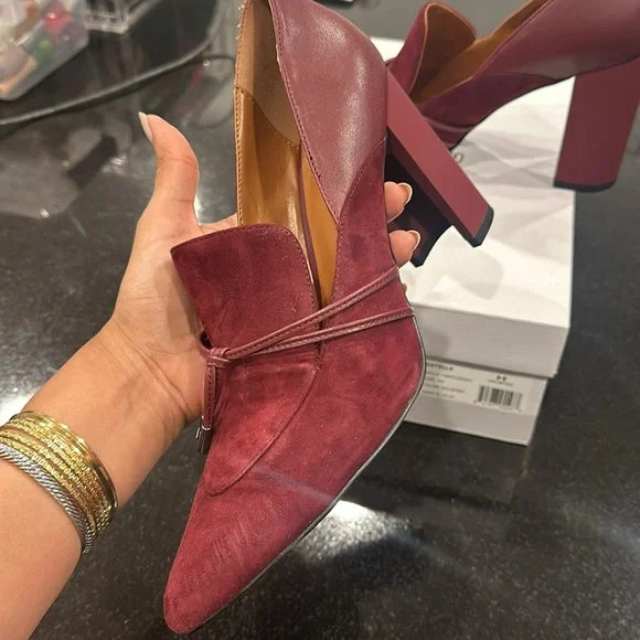 H by Halston leather block heels - Picture 4 of 9